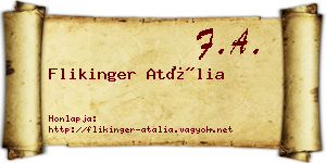 Flikinger Atália névjegykártya