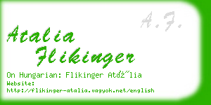 atalia flikinger business card